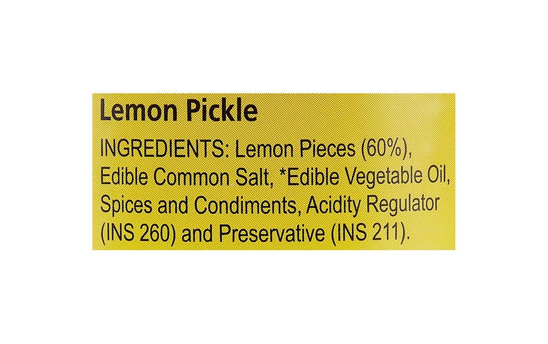 Nilon's Premium Lemon Pickle    Glass Jar  400 grams